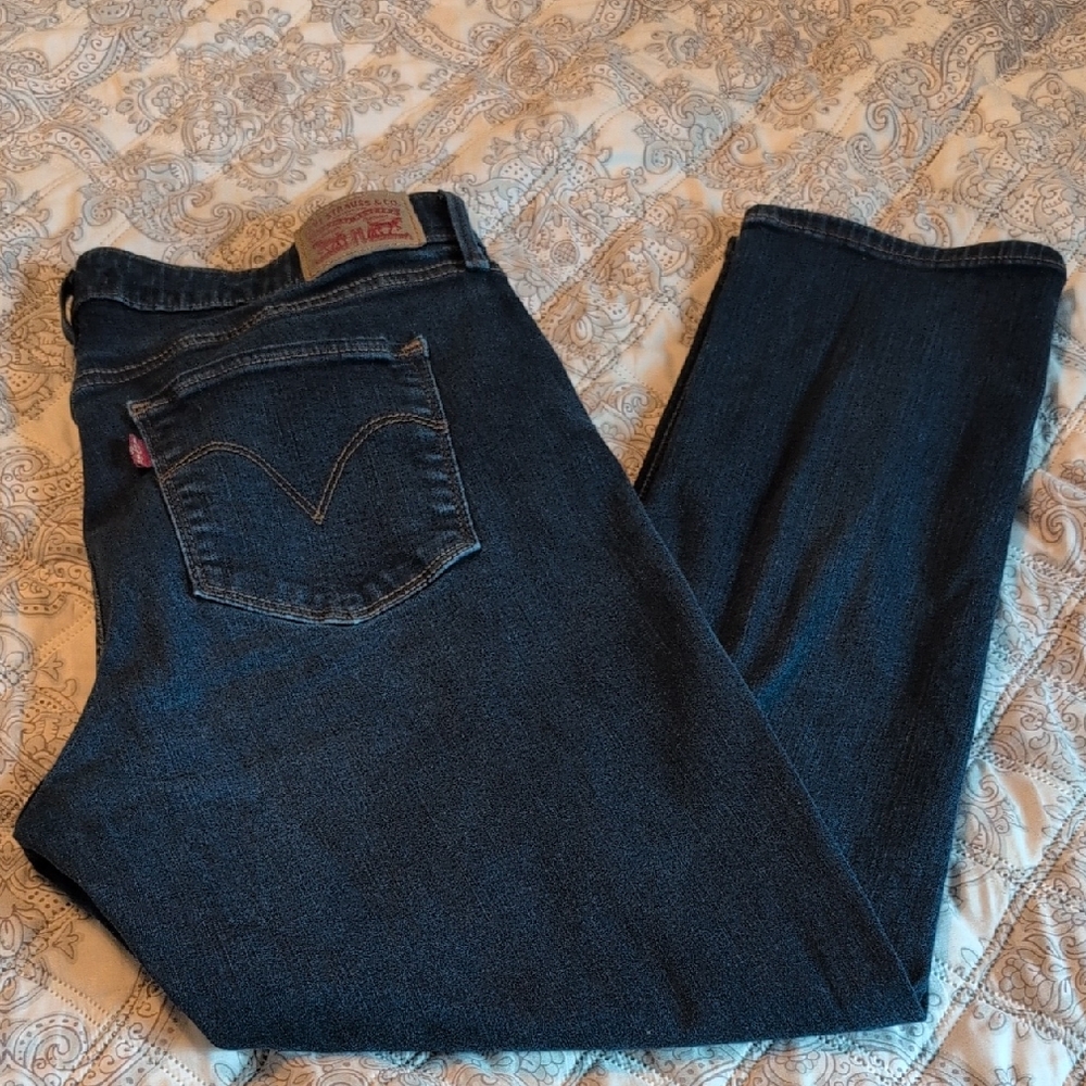 Levi's Women's Dark Blue Straight Jeans